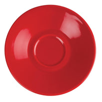 Soucoupe Pour Tasse Espresso Olympia Rouge 117Mm - GelatoPro.fr