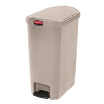 Poubelle À Pédale Latérale Rubbermaid Slim Jim 50L Beige - GelatoPro.fr