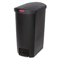 Poubelle À Pédale Latérale Rubbermaid Slim Jim 68L Noire - GelatoPro.fr