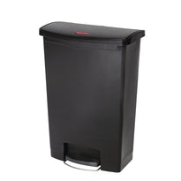 Poubelle À Pédale Frontale Rubbermaid Slim Jim Noire 90L - GelatoPro.fr