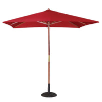 Parasol Carré Bolero 2,5M Rouge - GelatoPro.fr