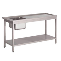 Table De Prélavage Gauche Pour Lave-Vaisselle À Capot Gl896 Gastro M - GelatoPro.fr