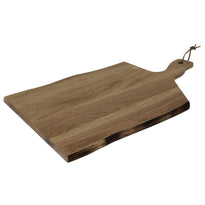 Grande Planche En Acacia Bords Ondulés Olympia 355X250X15Mm Manche 85Mm - GelatoPro.fr