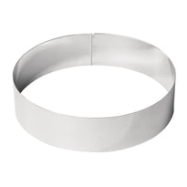 Cercle À Mousse Inox De Buyer 240 X 60Mm - GelatoPro.fr