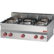Fourneau Gaz À Poser 5 Feux Gastro M 600 60/90Pcg - GelatoPro.fr
