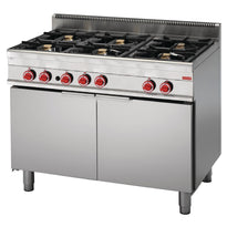 Fourneau 6 Feux Sur Maxi Four Gaz Gastro M 650 65/110Cfgg - GelatoPro.fr
