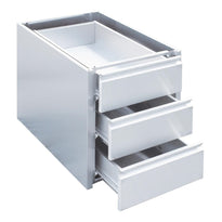 Bloc 3 Tiroirs Inox À Monter Sur Table Gastro M 450 X 580 X 550Mm - GelatoPro.fr