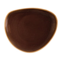 Assiettes Triangulaires Olympia Kiln 230Mm Écorce - GelatoPro.fr