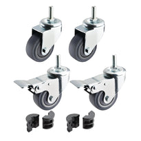 Roulettes Pour Tables Inox Vogue X 4 - GelatoPro.fr