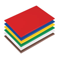 Lot De 6 Planches À Découper Antibactériennes Basse Densité Hygiplas - GelatoPro.fr