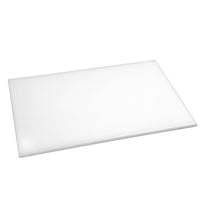 Planche À Découper Standard Haute Densité Hygiplas Blanche - GelatoPro.fr