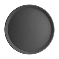 Plateau Antidérapant En Fibre De Verre Kristallon Rond Noir 406Mm - GelatoPro.fr