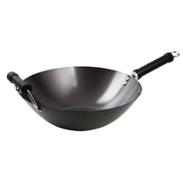 Wok Antiadhésif Fond Plat 35Cm - GelatoPro.fr