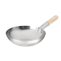 Wok Fond Plat En Acier Doux Vogue 25,4 Cm - GelatoPro.fr