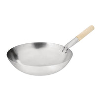 Wok Conique En Acier Doux Vogue 35,6Cm - GelatoPro.fr