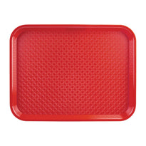 Plateau Self-Service Kristallon 305 X 415Mm Rouge - GelatoPro.fr