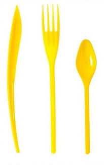 Ménagère Élégance Jaune - Carton De 720 Unités - GelatoPro.fr