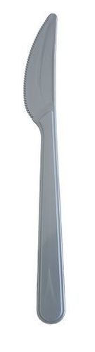 Couteau Fiesta Gris En Ps 17.8 Cm - Carton De 600 Unités - GelatoPro.fr