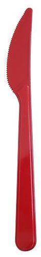 Couteau Fiesta Rouge En Ps 17.8 Cm - Carton De 600 Unités - GelatoPro.fr