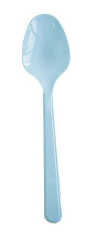 Cuillère Fiesta Bleu Pastel En Ps 17.8 Cm - Carton De 600 Unités - GelatoPro.fr