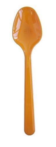 Cuillère Fiesta Mandarine En Ps 17.8 Cm - Carton De 600 Unités - GelatoPro.fr