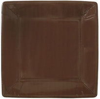 Assiette Carrée Chocolat En Carton Laminé 23X23 Cm - Carton De 200 Unités - GelatoPro.fr