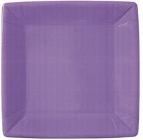 Assiette Carrée Lilas En Carton Laminé 23X23 Cm - Carton De 200 Unités - GelatoPro.fr