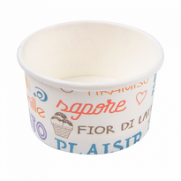 Pot À Glace En Carton Parole 70 Ml - Carton De 2000 Unités - GelatoPro.fr