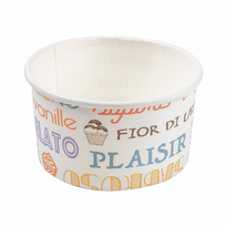 Pot À Glace En Carton Parole 90 Ml - Carton De 2000 Unités - GelatoPro.fr