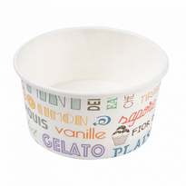 Pot À Glace En Carton Parole 150 Ml - Carton De 2000 Unités - GelatoPro.fr