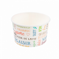 Pot À Glace En Carton Parole 240 Ml - Carton De 2000 Unités - GelatoPro.fr