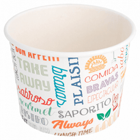 Pot À Glace En Carton Parole 500 Ml - Carton De 500 Unités - GelatoPro.fr