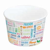Pot À Glace En Carton Parole 1000 Ml - Carton De 500 Unités - GelatoPro.fr