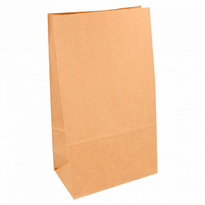Sac Papier Sos Sans Anses 14 + 8 X 24 Cm Neutre Kraft - Carton De 1000 Unités - GelatoPro.fr