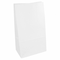 Sac Papier Sos Sans Anses 14 + 8 X 24 Cm Neutre Blanc - Carton De 1000 Unités - GelatoPro.fr