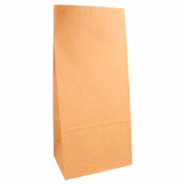 Sac Papier Sos Sans Anses 15 + 10 X 32 Cm Neutre Kraft - Carton De 1000 Unités - GelatoPro.fr