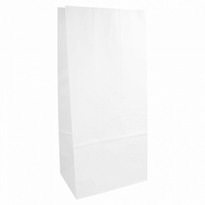 Sac Papier Sos Sans Anses 15 + 10 X 32 Cm Neutre Blanc - Carton De 1000 Unités - GelatoPro.fr