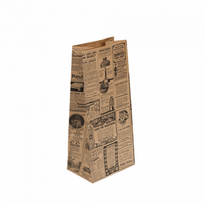 Sac Papier Sos Sans Anses 15 + 10 X 32 Cm Times Kraft - Carton De 1000 Unités - GelatoPro.fr