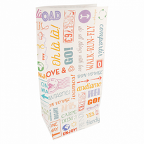 Sac Papier Sos Sans Anses 15 + 10 X 32 Cm Parole - Carton De 1000 Unités - GelatoPro.fr