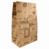 Sac Papier Sos Sans Anses 22 + 14 X 37 Cm Times Kraft - Carton De 500 Unités - GelatoPro.fr