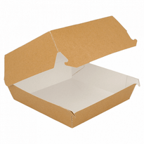 Coque Burger Large En Carton Recyclé 15X14X6 Cm - Carton De 600 Unités - GelatoPro.fr