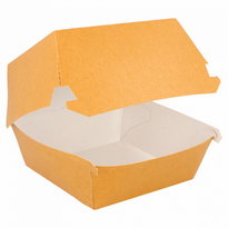 Coque Burger Large Haute En Carton Recyclé 15.5X14.5X9.5 Cm - Carton De 600 Unités - GelatoPro.fr