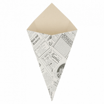 Cornet Pour Frites Ou Churros En Carton Times 250G - Carton De 1200 Unités - GelatoPro.fr