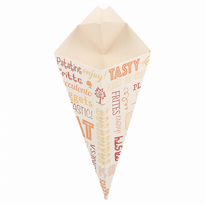 Cornet Kangourou Avec Languette Pour Sauce En Carton Parole 100G - Carton De 1600 Unités - GelatoPro.fr