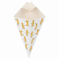 Cornet Kangourou Avec Languette Pour Sauce En Carton Chips 100G - Carton De 1600 Unités - GelatoPro.fr