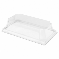 Couvercle En Pet 14X8X3.7 Cm Pour Barquette Kraft 224.86 - Carton De 1000 Unités - GelatoPro.fr