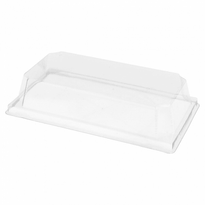 Couvercle En Pet 16X9X3.7 Cm Pour Barquette Kraft 224.88 - Carton De 1000 Unités - GelatoPro.fr