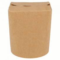 Pot En Carton Avec Fermeture Croisillon Pour Pâtes Neutre Kraft 480 Ml - Carton De 450 Unités - GelatoPro.fr