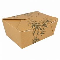 Boite Américaine En Carton Feel Green Pour Plats Cuisinés 2880 Ml - Carton De 160 Unités - GelatoPro.fr