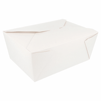 Boite Américaine En Carton Pour Plats Cuisinés Blanche 2880 Ml - Carton De 160 Unités - GelatoPro.fr